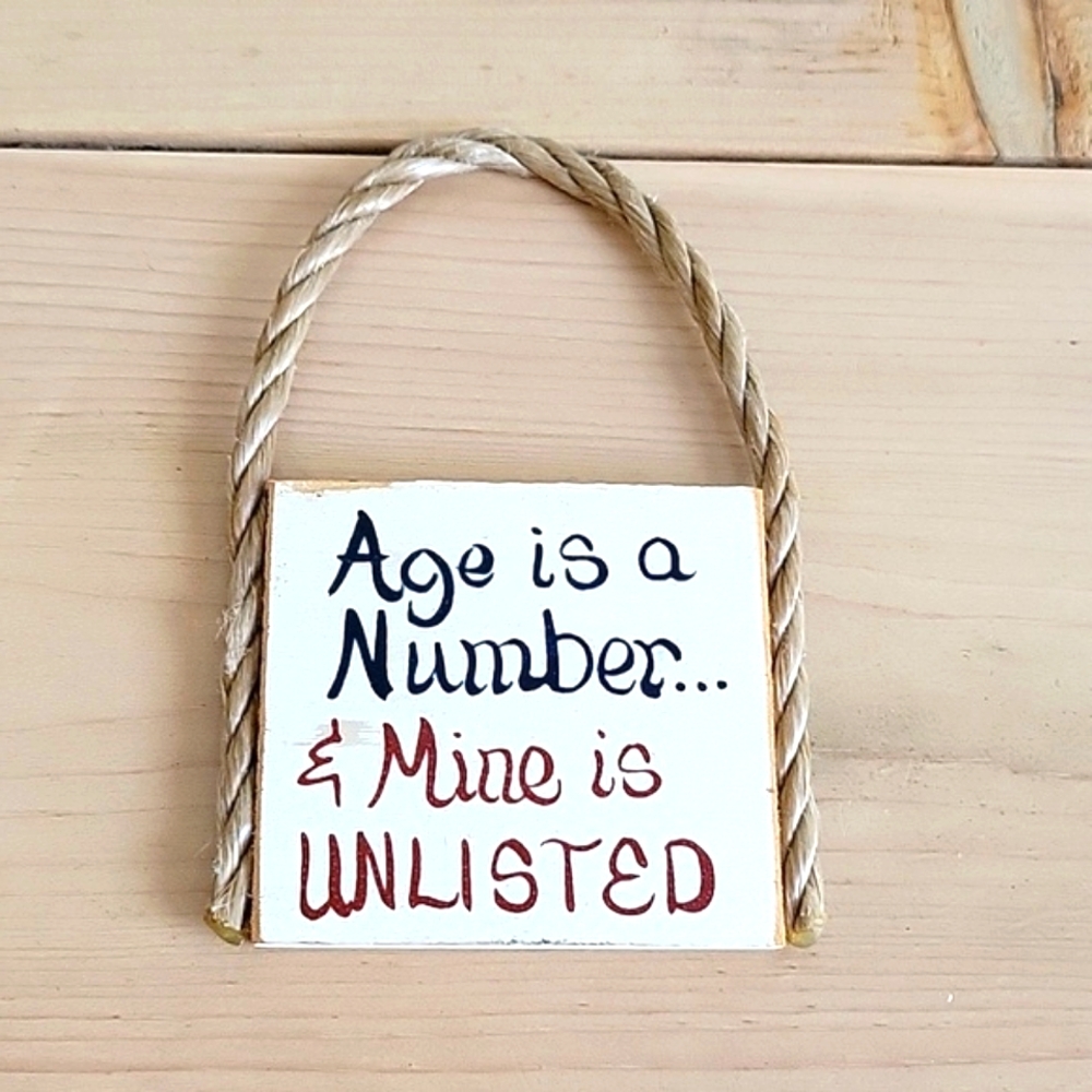 Handpainted Age Sign